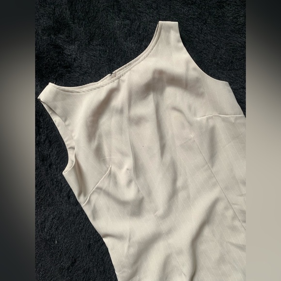 Vintage 90s Scarlett 2-Piece Ivory Dress Sz 6 100% Polyester PreOwned Made US - Picture 10 of 16